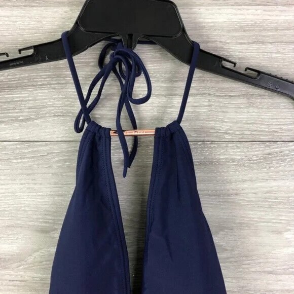Ted Baker Women's Pikaa Halter One Piece Swimsuit in Navy US Size 2 - Picture 4 of 6